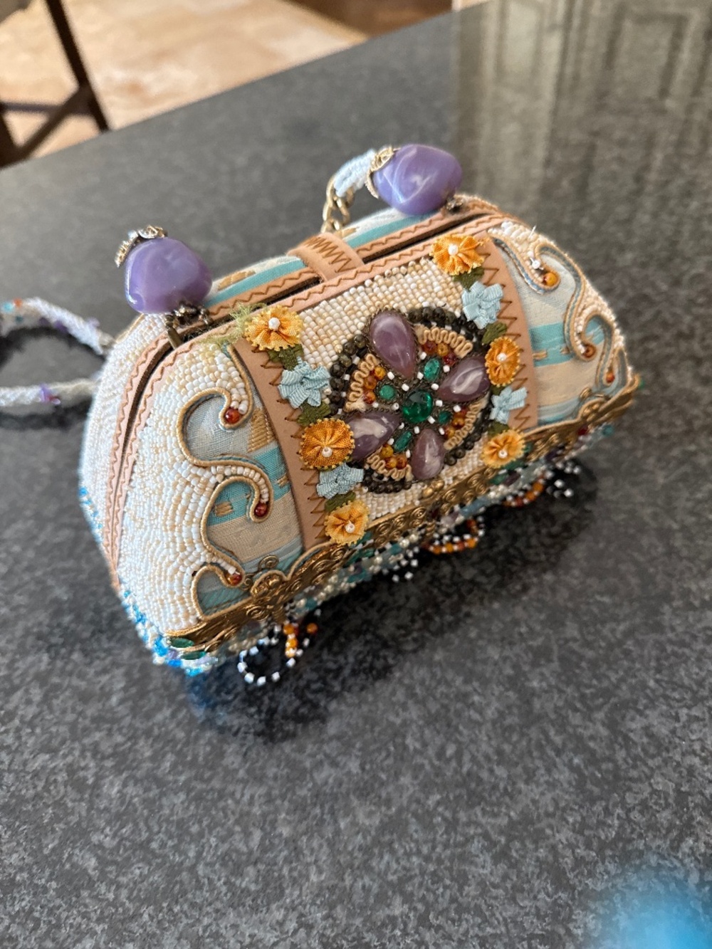 Authentic Vintage Beaded Mary Frances Bag